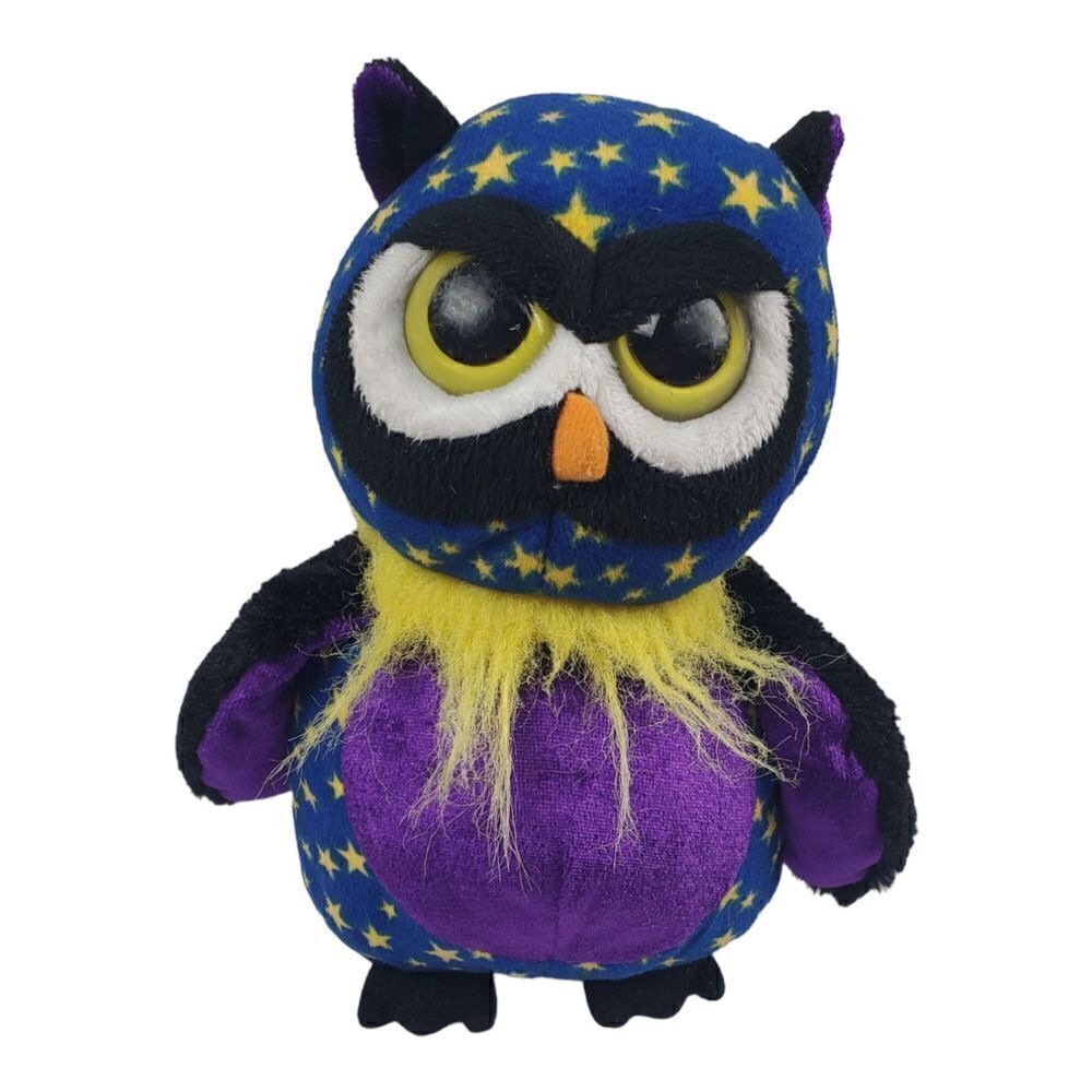 Ganz Webkinz Midnight Owl Plush No Code Stuffed Animal Toy Doll Stars Halloween